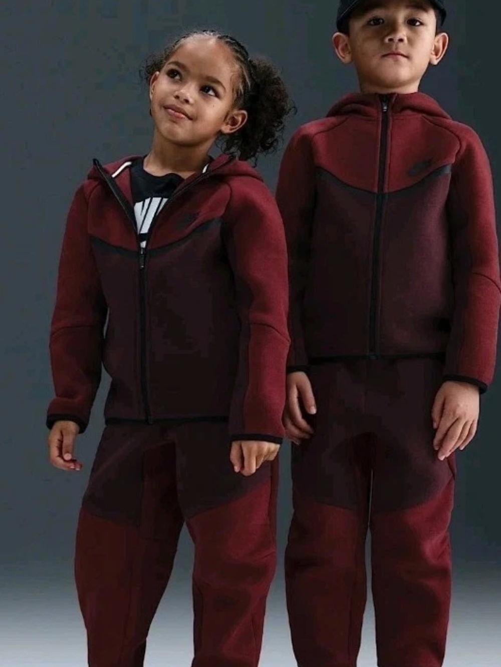 Nike Tech Fleece University Red Zip-Up Hoodie Jogger set 6 washed never worn